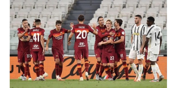 Lors du tour final de la Juventus, A.S. La Roma a battu le record invaincu à domicile